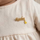 Customized name duck 92.5 silver brooch