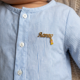 Customized name giraffe 92.5 silver brooch