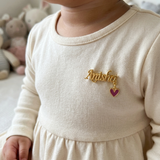Customized name heart  92.5 silver brooch