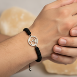 Om 92.5 silver Thread bracelet for him
