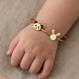 Panda-Bunny 92.5 Silver adjustable kids bangle
