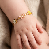 Panda-Butterfly-Smiley-92.5 Silver adjustable kids bangle