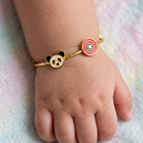 Panda-Captain-America 92.5 Silver adjustable kids bangle