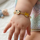 Panda-Cub 92.5 Silver adjustable kids bangle