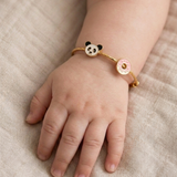Panda-Donut 92.5 Silver adjustable kids bangle