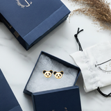 Panda 92.5 silver ear studs