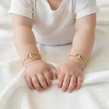 Panda Silver adjustable kids bangle