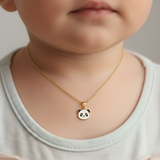 Panda charm 92.5 silver necklace