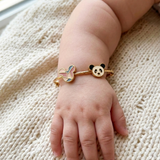 Panda-Mickey 92.5 Silver adjustable kids bangle