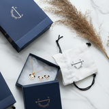 Panda enamel 92.5 silver necklace set