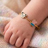 Panda-Peppa-Pig 92.5 Silver adjustable kids bangle