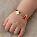 Panda-Socks 92.5 Silver adjustable kids bangle
