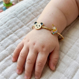 Panda-Unicorn 92.5 Silver adjustable kids bangle