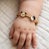 Panda-Yin-Yang 92.5 Silver adjustable kids bangle