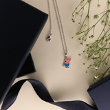 peppa charm 92.5 silver necklace