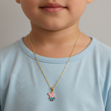 peppa charm 92.5 silver necklace