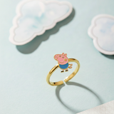 Peppa pig 92.5 silver kids adjustable ring
