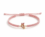 Blossoms 92.5 Silver rakhi in pink thread