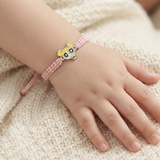 Bubbles 92.5 Silver rakhi in pink thread