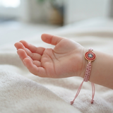 Captain America 92.5 Silver rakhi in pink thread