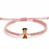 Chota Bheem 92.5 Silver rakhi in pink thread