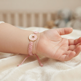 Donut 92.5 Silver rakhi in pink thread