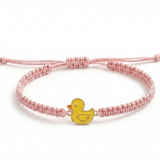 Duck 92.5 Silver rakhi in pink thread