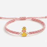 Giraffe 92.5 Silver rakhi in pink thread