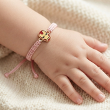 Ironman 92.5 Silver rakhi in pink thread