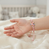 Mickey 92.5 Silver rakhi in pink thread