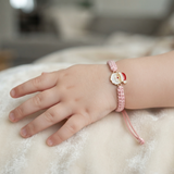 Santa 92.5 Silver rakhi in pink thread