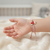 Socks 92.5 Silver rakhi in pink thread