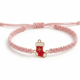 Socks 92.5 Silver rakhi in pink thread