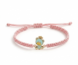 Teddy 92.5 Silver rakhi in pink thread