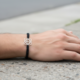 Root Chakra 92.5 silver Thread bracelet for him