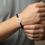 Sacral Chakra 92.5 silver Thread bracelet for him