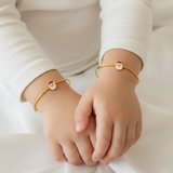 Santa Silver adjustable kids bangle