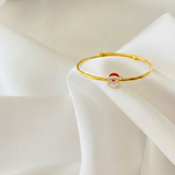 Santa Silver adjustable kids bangle