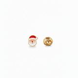 Santa 92.5 silver lapel pin