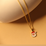 Santa charm 92.5 silver necklace