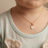 Santa charm 92.5 silver necklace