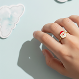 Santa 92.5 silver kids adjustable ring