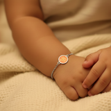 Ik onkar enamel 92.5 silver Flexible Chain Bracelet