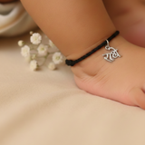 Radhe black thread 92.5 silver nazarbattu