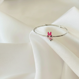 Blossoms Silver adjustable kids bangle