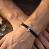 Capricorn 92.5 silver Thread bracelet for him