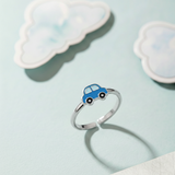 Car 92.5 silver kids adjustable ring