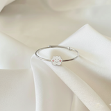 Cloud Silver adjustable kids bangle