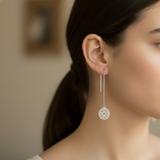 Crown Chakra 92.5 silver Threader Earrings