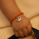 Enamelled Crown 92.5 Silver versatile pendant rakhi